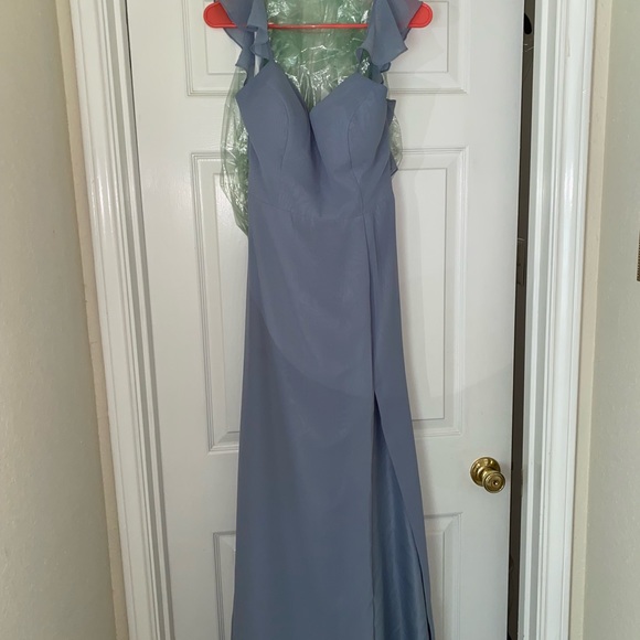Dusty blue bridesmaid dress - Picture 1 of 6